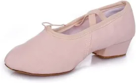 3cm Mid Heel Women Lightweight Canvas Dance Shoes for Yoga Ballet Exercise