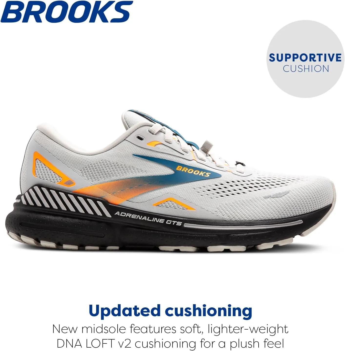 Brooks Mens Adrenaline GTS 23 GTX Waterproof Supportive Running Shoe