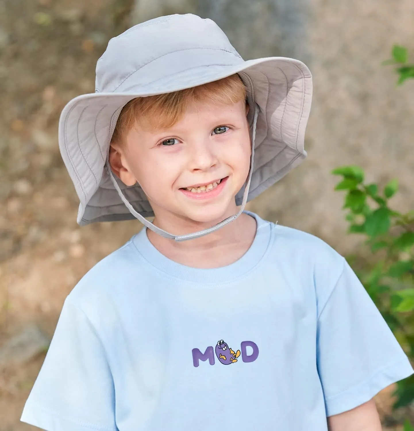 Connectyle Kids Sun Hat for Boys Girls Wide Brim Bucket Hat UPF 50  Sun Protection Hat Breathable Summer Beach Hat