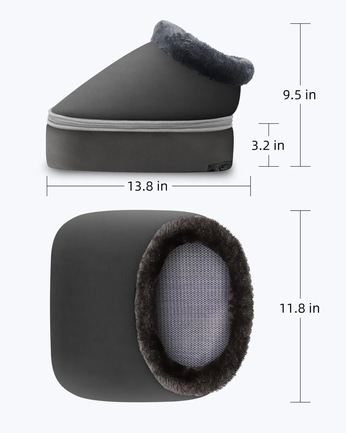 CooCoCo Upgraded FSA HSA Eligible Foot Warmer, Gifts for Mom, Shiatsu Foot Massager with Heat for Plantar Fasciitis, Kneading Feet Massager for Pain Relief, Gifts for Women, Men, Size 13