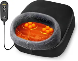 CooCoCo Upgraded FSA HSA Eligible Foot Warmer, Gifts for Mom, Shiatsu Foot Massager with Heat for Plantar Fasciitis, Kneading Feet Massager for Pain Relief, Gifts for Women, Men, Size 13