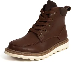 Deer Stags Kids Unisex Brown Leather Casual Winter Bootie 9 Months