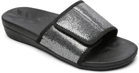 MEGNYA Orthopedic Slides Sandals for Women, Comfortable Plantar Fasciitis Sandals for Flat Feet, High Arch Support Walking Sandals with Adjustable Straps
