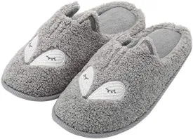 Tuiyata Cute Animal Slippers for Women Mens Winter Warm Memory Foam Cotton Home Slippers Soft Plush Fleece Slip on House Slippers for Girls Indoor Outdoor Shoes