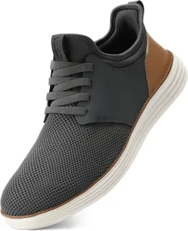 VILOCY Mens Slip On Casual Dress Shoes Hands Free Fashion Sneakers Mesh Tennis Walking Work Shoes Comfortable Breathable Lightweight Non Slip